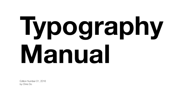 【翻訳】Typography Manual／タイポグラフィ マニュアル
